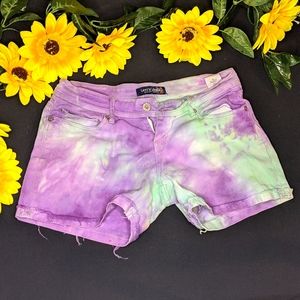 Tie dyed Levi Strauss shorts